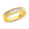 14k 1/2 ct. Completed Princess Band ring