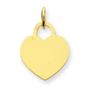 14k Small Engraveable Heart Charm