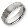 Dura Tungsten Grooved 7mm Brushed and Polished Band ring