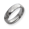 Dura Tungsten Faceted 6mm Polished Band ring