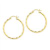 14k Twist Polished Hoop Earring