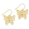 14K Butterfly Earrings