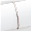 14k 3/16 WG Florentine Engraved Hinged Bangle