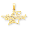 14k I Heart Hollywood Star Pendant
