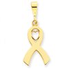 14k Heart In Awareness Pendant