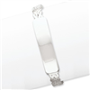 Sterling Silver with ID Plate Bangle