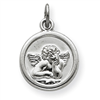Sterling Silver Angel Medal