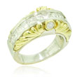 18K Two-Tone Gold Diamond Designer Ring