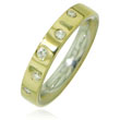 14K Two-Tone Gold Polished Designer Ring