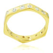 14K Yellow Gold Diamond Fancy Designer Ring