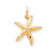 10k STARFISH CHARM