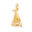 10k SAILBOAT CHARM