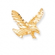 10k Solid Diamond-cut Eagle Charm