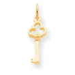10k Solid Key Charm