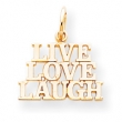 10k Live Love Laugh Charm