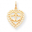 10k Heart Charm