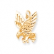 10k Solid Diamond-cut Eagle Charm