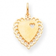 10k Heart Charm