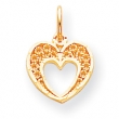 10k Heart Charm
