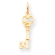 10k Solid Key Charm