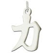Sterling Silver "Power" Kanji Chinese Symbol Charm