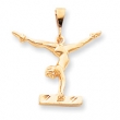 10k Solid Gymnast Charm