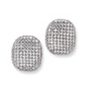 Sterling Silver & CZ Polished Post Earrings