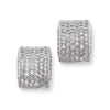 Sterling Silver & CZ Fancy Post Earrings