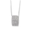 Sterling Silver & CZ Polished Fancy Necklace chain