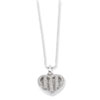 Sterling Silver & CZ Polished Heart Necklace chain