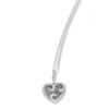 Sterling Silver & CZ Polished Heart Necklace chain