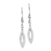Sterling Silver & CZ Fancy Dangle Earrings