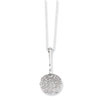 Sterling Silver & CZ Polished Circle Necklace chain