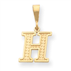 14k Initial H Charm