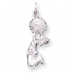 Sterling Silver Cheerleader Charm