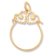 14k Heart Charm Holder