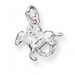 Sterling Silver Horse w/Rider Charm