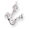 Sterling Silver Gymnast Charm