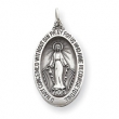 Sterling Silver Antiqued Miraculous Medal