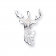 Sterling Silver Deer Head Charm