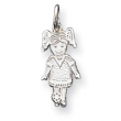 Sterling Silver Sports Girl Charm