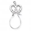Sterling Silver Claddagh Charm Holder