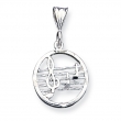 Sterling Silver Music Staff Charm