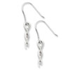 SS White Ice .04ct. Diamond Twist Earrings