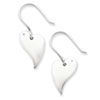 SS White Ice .01ct. Diamond Heart Earrings
