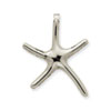 14K White Gold Large Dancing Starfish Pendant