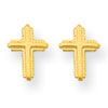 14k Cross Post Earrings