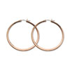 Stainless Steel Chocolate-plated 52mm Hoop Earrings