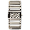Ladies Simon Chang IP-plated Zebra Pattern Dial Watch