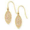 14k Fancy Filigree Teardrop Dangle Earrings